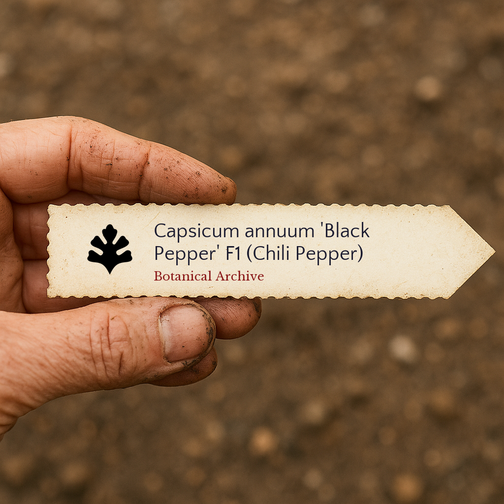 Capsicum annuum 'Black Pepper' F1 | Chili Pepper | 1000 SEEDS