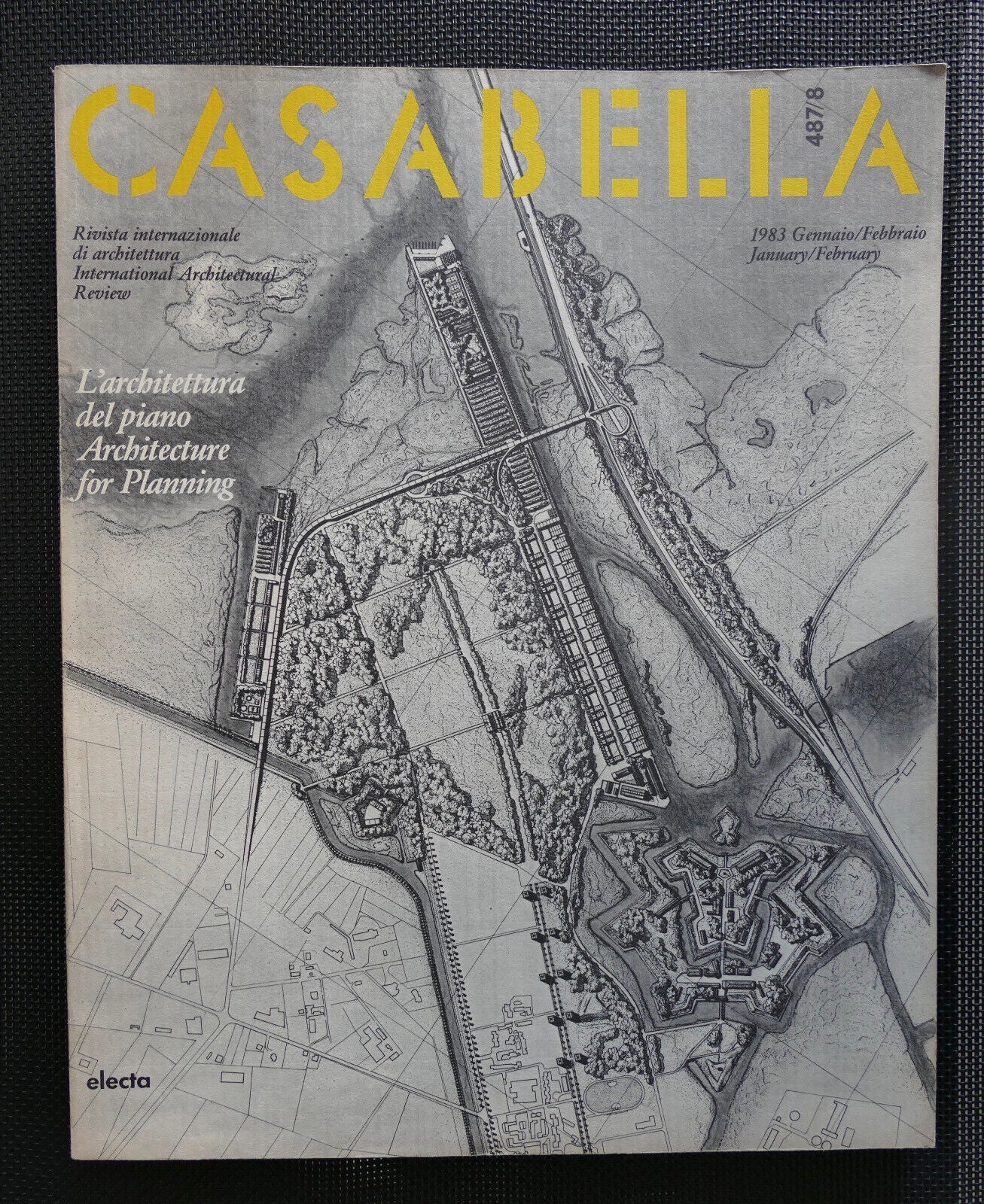Casabella 487/8 1983 rivista italiana di architettura vintage architettura per l'edizione di pianificazione