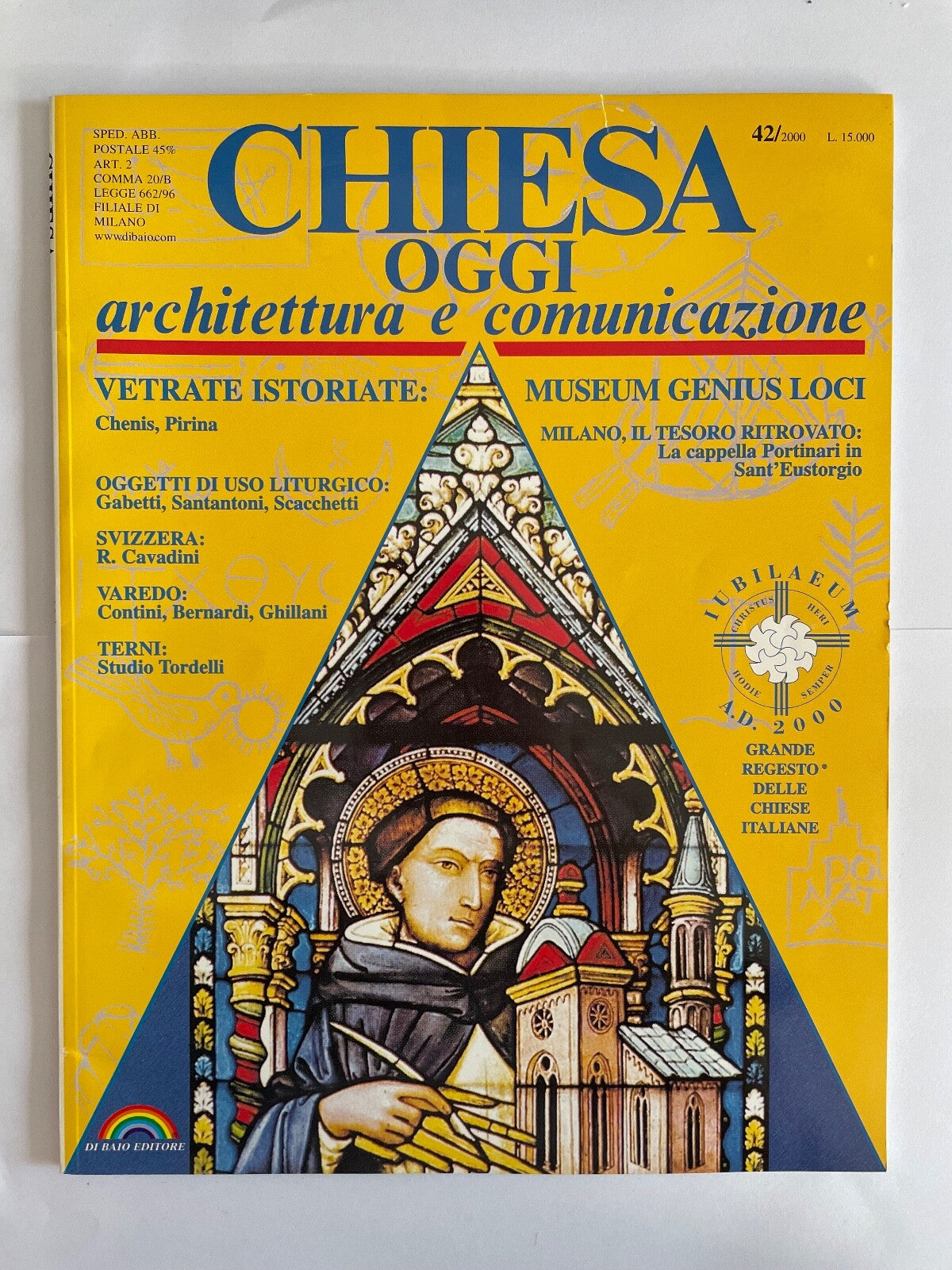 Chiesa Oggi rivista di architettura italiana numero 42 anno 2000 pubblicazione d'arte religiosa d'epoca