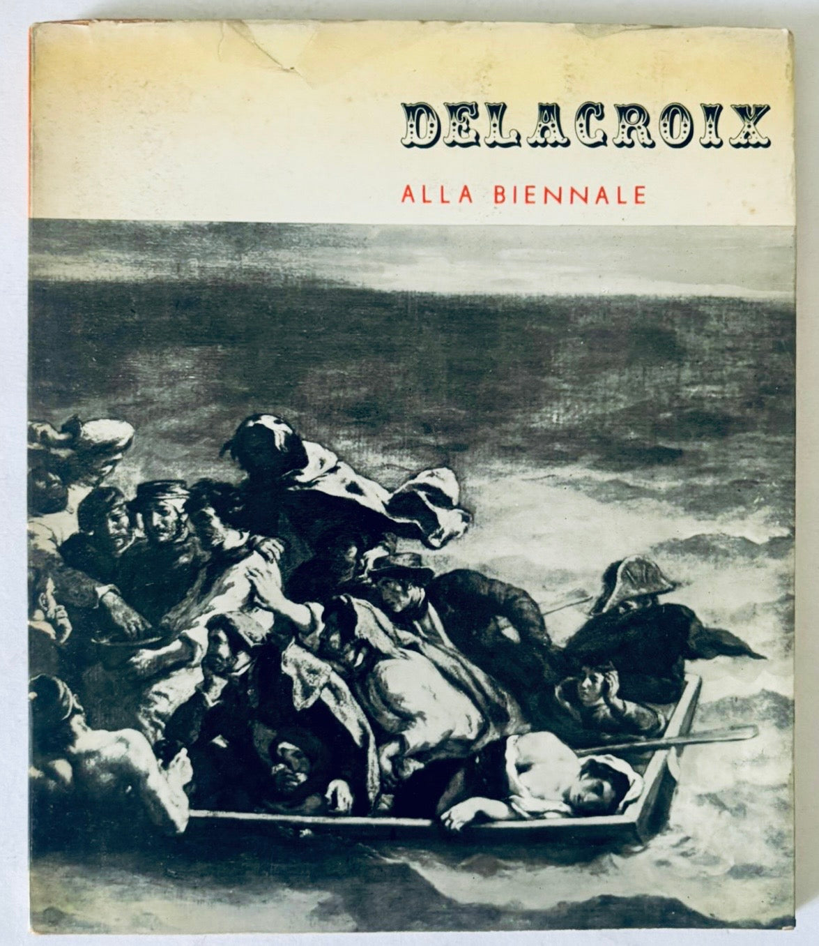 Catalogo della mostra d'arte vintage Delacroix alla Biennale 1956 di Giuseppe Marchiori