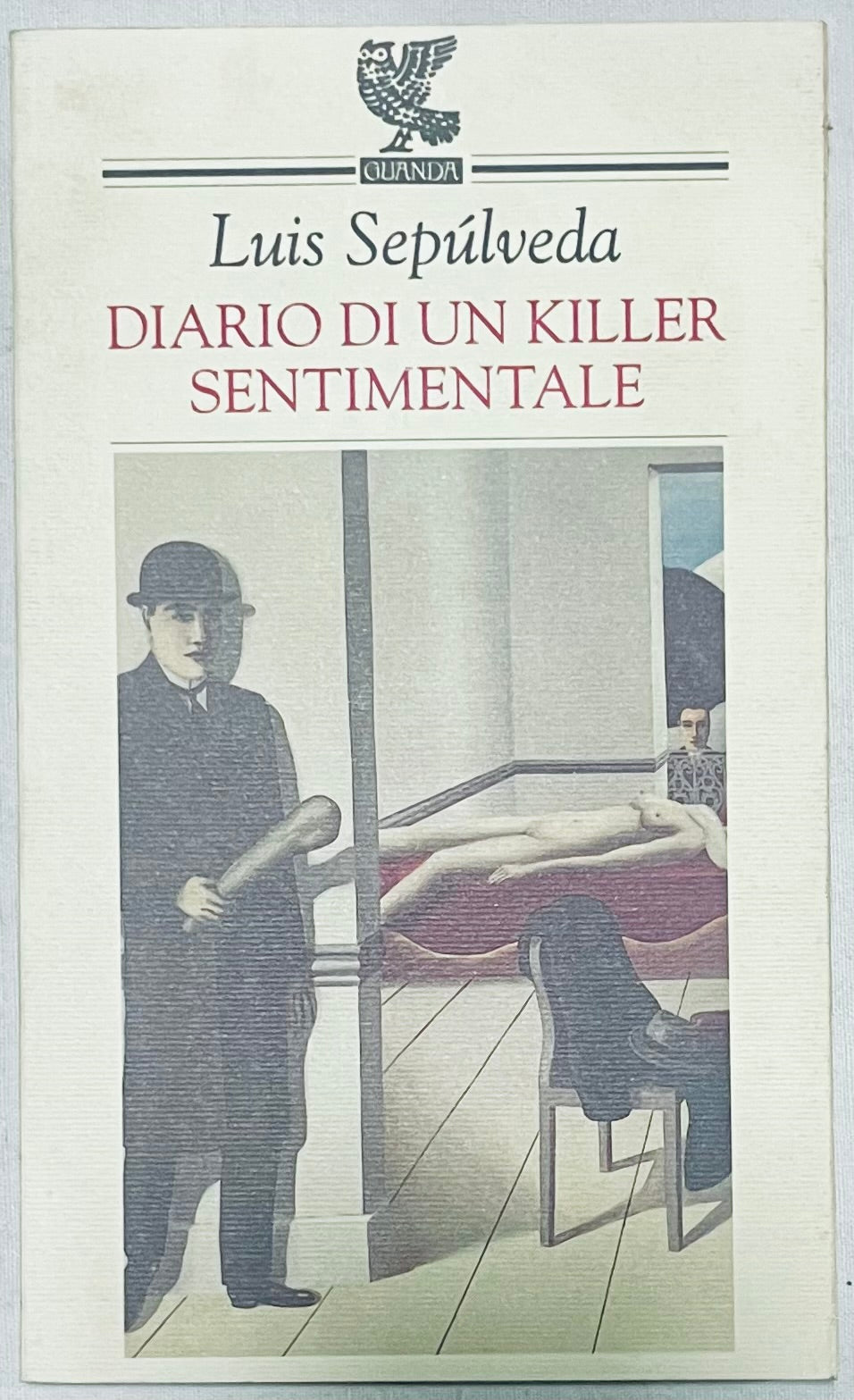 "Diario di un Killer Sentimentale" libro del 2002 di Luis Sepúlveda con copertina surrealista