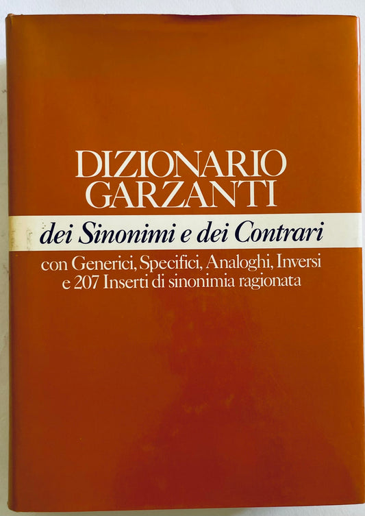Dizionario Garzanti dei Sinonimi e dei Contrari edizione vintage prima stampa libro di riferimento in lingua italiana