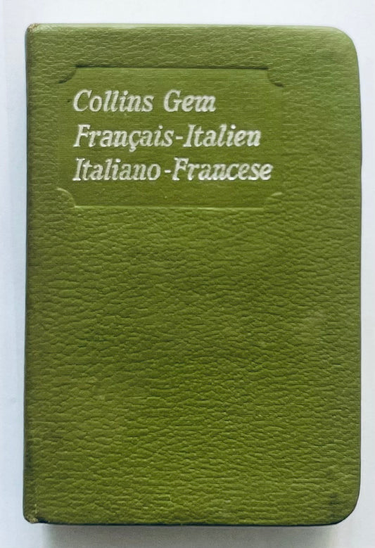 Dizionario tascabile bilingue Collins Gem Francese-Italiano Italiano-Francese edizione 1966 vintage