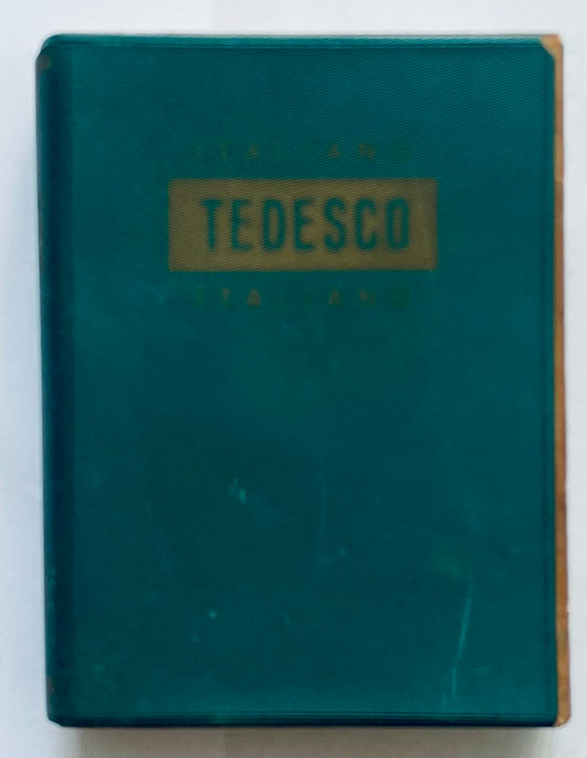 Dizionario vintage 1963 Italiano-Tedesco Tedesco-Italiano a cura di Edit. A. Vallardi