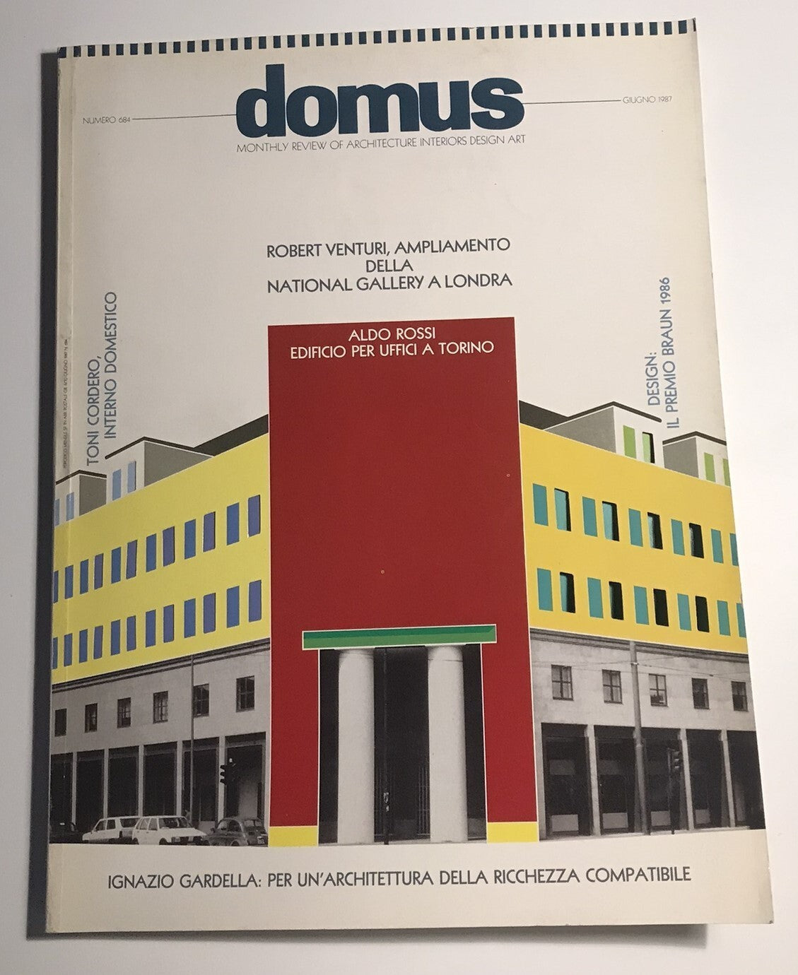 Domus magazine June 1987 vintage Italian architecture interiors design review