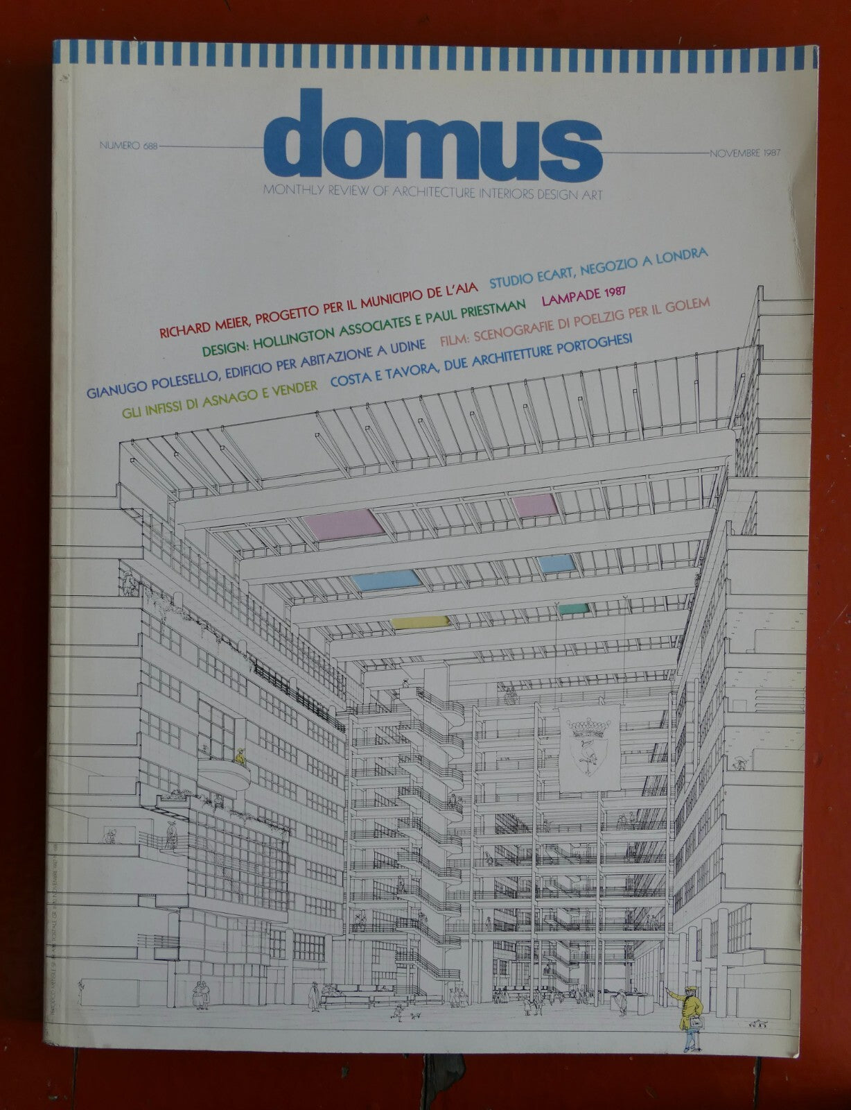 Domus magazine no 688 November 1987 vintage Italian architecture and design publication