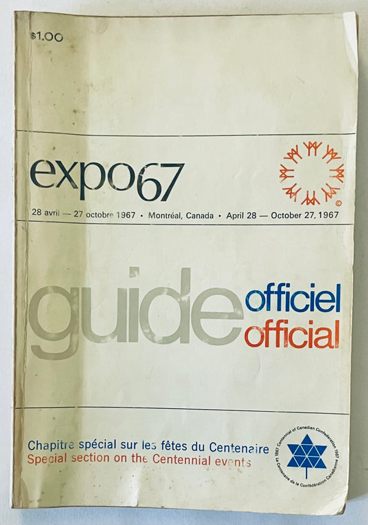 Guida ufficiale Expo 67 Montreal Canada con sezione speciale sugli eventi del Centenario pubblicazione vintage