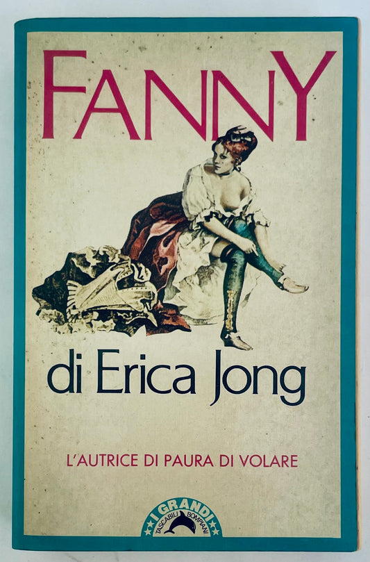 Edizione italiana vintage di Fanny di Erica Jong, design della copertina del romanzo letterario