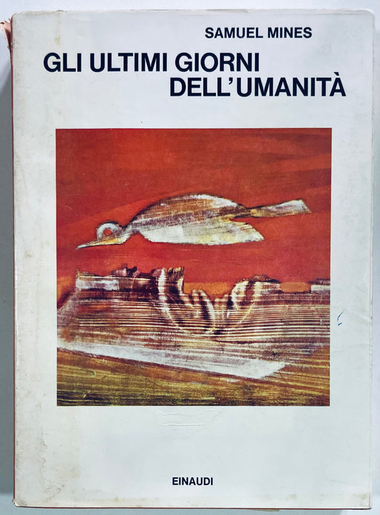 Gli Ultimi Giorni Dell'Umanità libro vintage di Samuel Mines con copertina astratta
