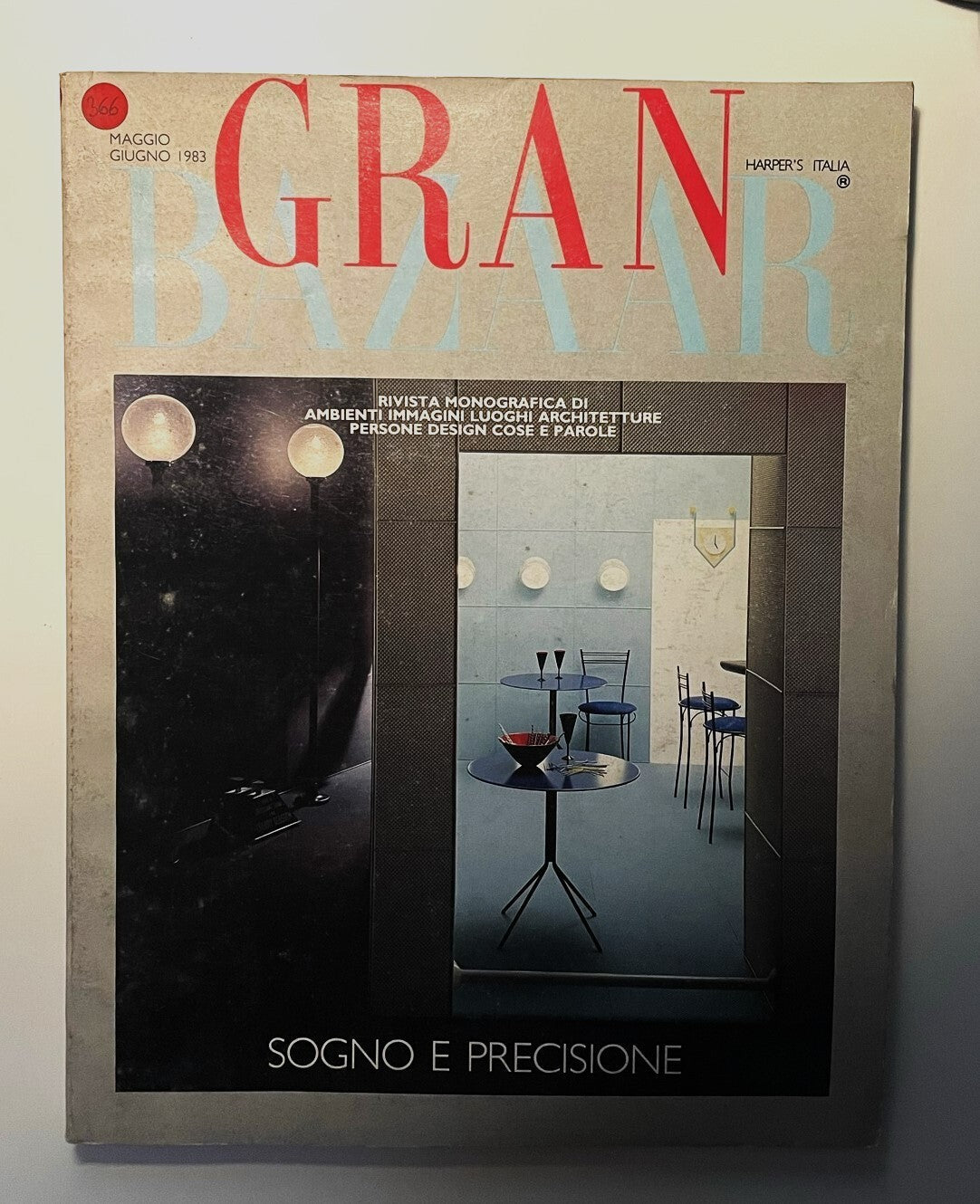 Gran Bazaar vintage 1983 Italian architecture magazine featuring design and precision themes