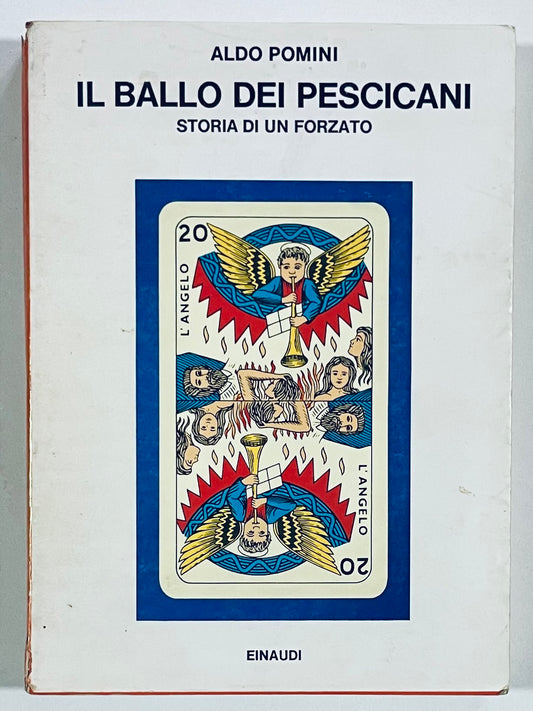 Libro vintage IL BALLO DEI PESCICANI di Aldo Pomini con copertina illustrata da carte dei tarocchi