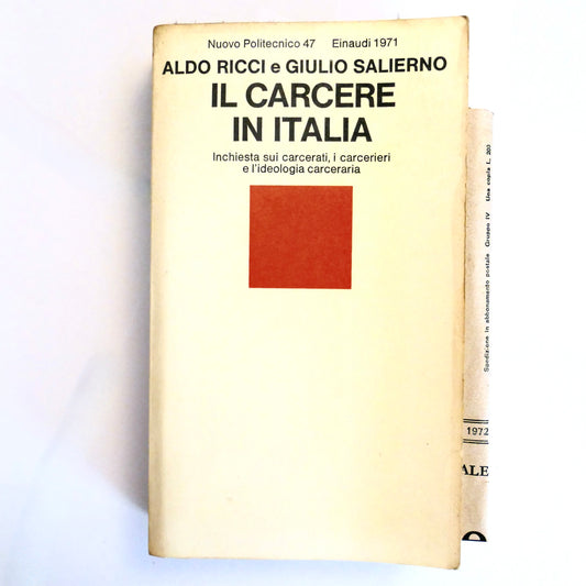 IL CARCERE IN ITALIA | 1971 | ALDO RICCI E GIULIO SALIERNO