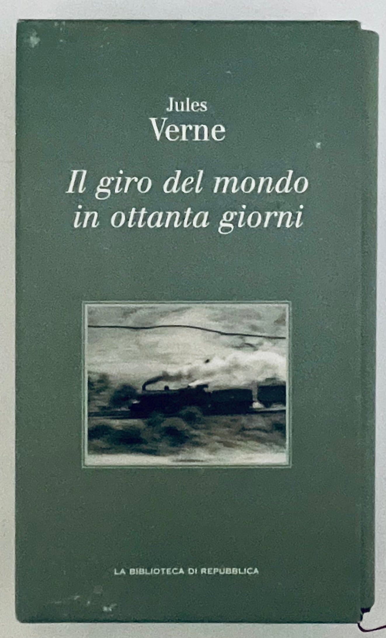 Il giro del mondo in ottanta giorni libro vintage di Jules Verne classico romanzo d'avventura