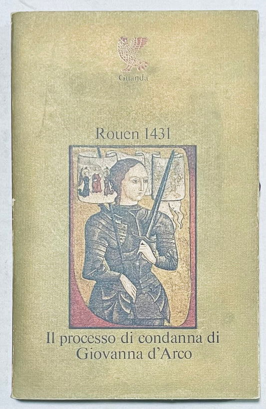 Libro vintage Il processo di condanna di Giovanna d'Arco Rouen 1431 illustrazione del processo storico