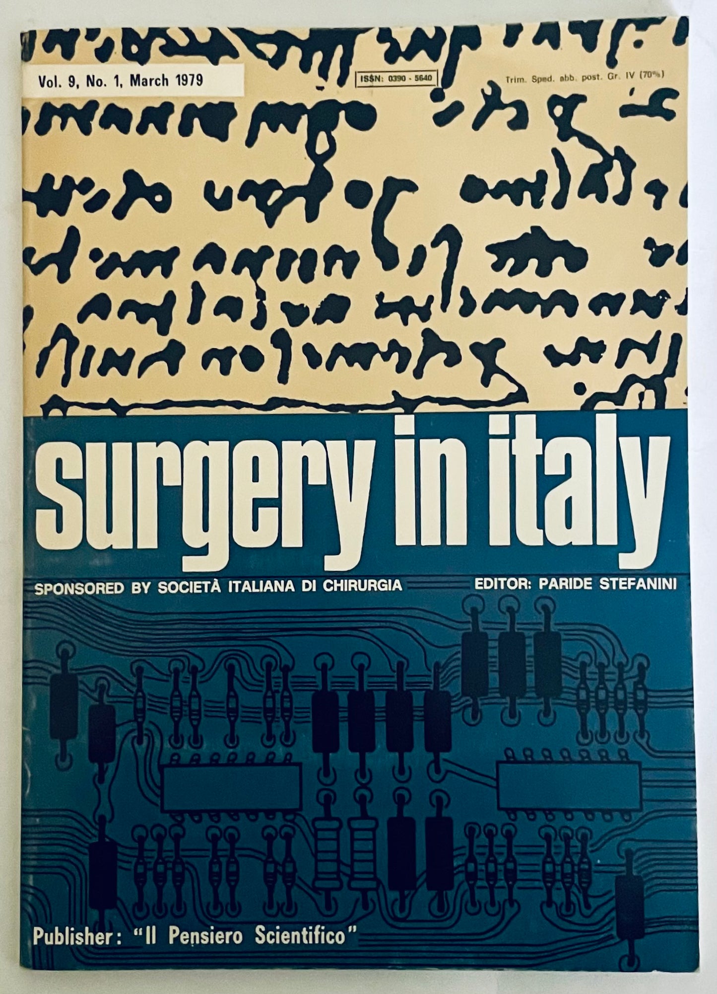 Giornale medico vintage Chirurgia in Italia Vol. 9 N. 1 Marzo 1979 a cura di Paride Stefanini