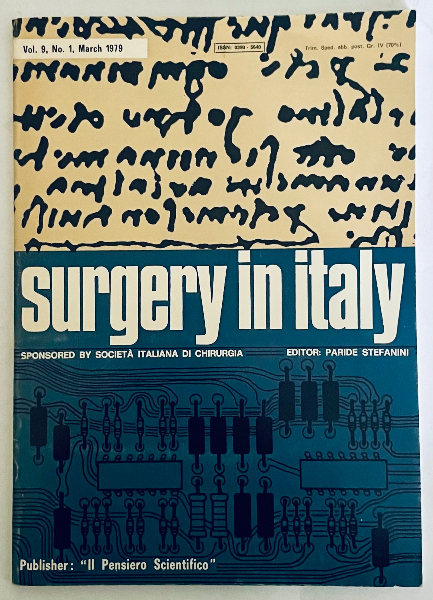 Giornale medico vintage Chirurgia in Italia Vol. 9 N. 1 Marzo 1979 a cura di Paride Stefanini