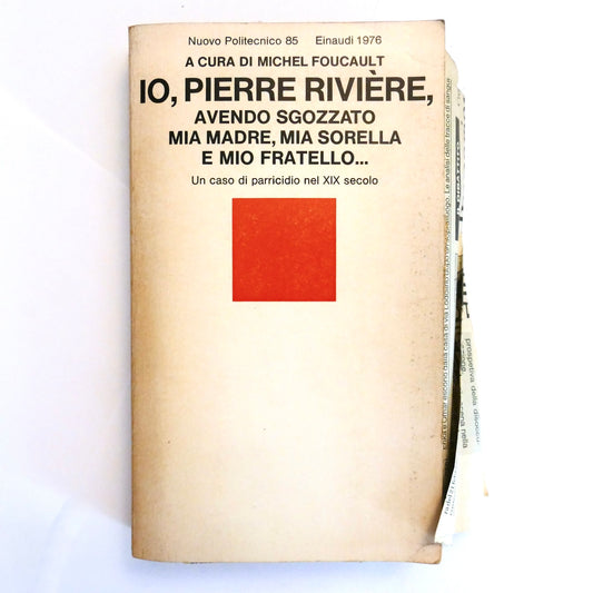 IO, PIERRE RIVIERE | 1976 | MICHEL FOUCAULT