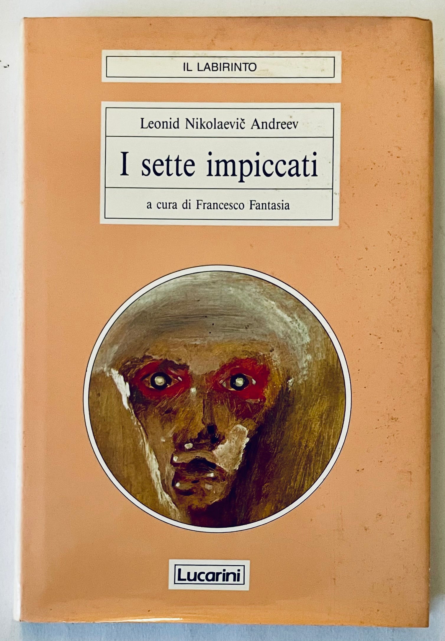 I sette impiccati di Leonid Nikolaevič Andreev copertina di libro letterario vintage illustrato