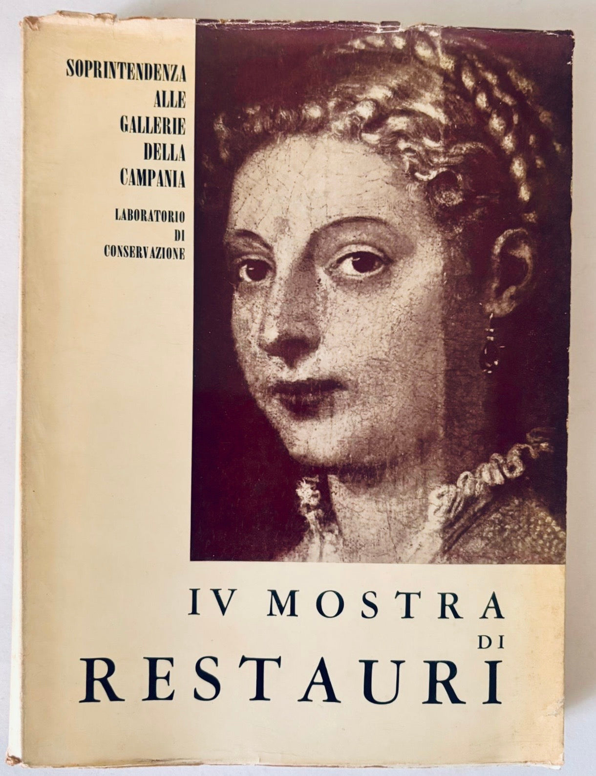 IV Mostra di Restauri vintage catalogo sulla restauro d'arte al Napoli Palazzo Reale 1960