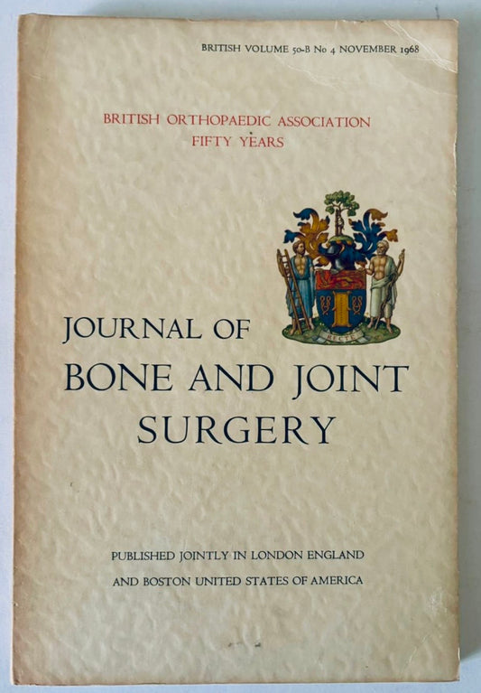Rivista Vintage of Bone and Joint Surgery rivista medica della British Orthopaedic Association Novembre 1968
