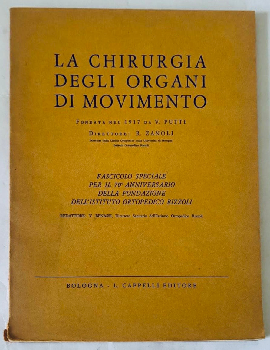 Rivista medica italiana vintage La Chirurgia degli Organi di Movimento 1967 edizione speciale anniversario