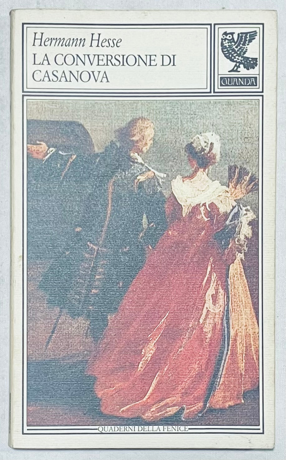 Libro vintage La Conversione di Casanova di Hermann Hesse con copertina illustrata classica