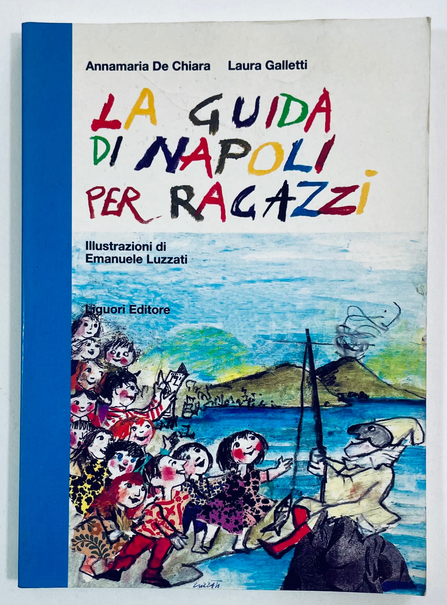 La guida di Napoli per ragazzi libro illustrato vintage per bambini di De Chiara e Galletti