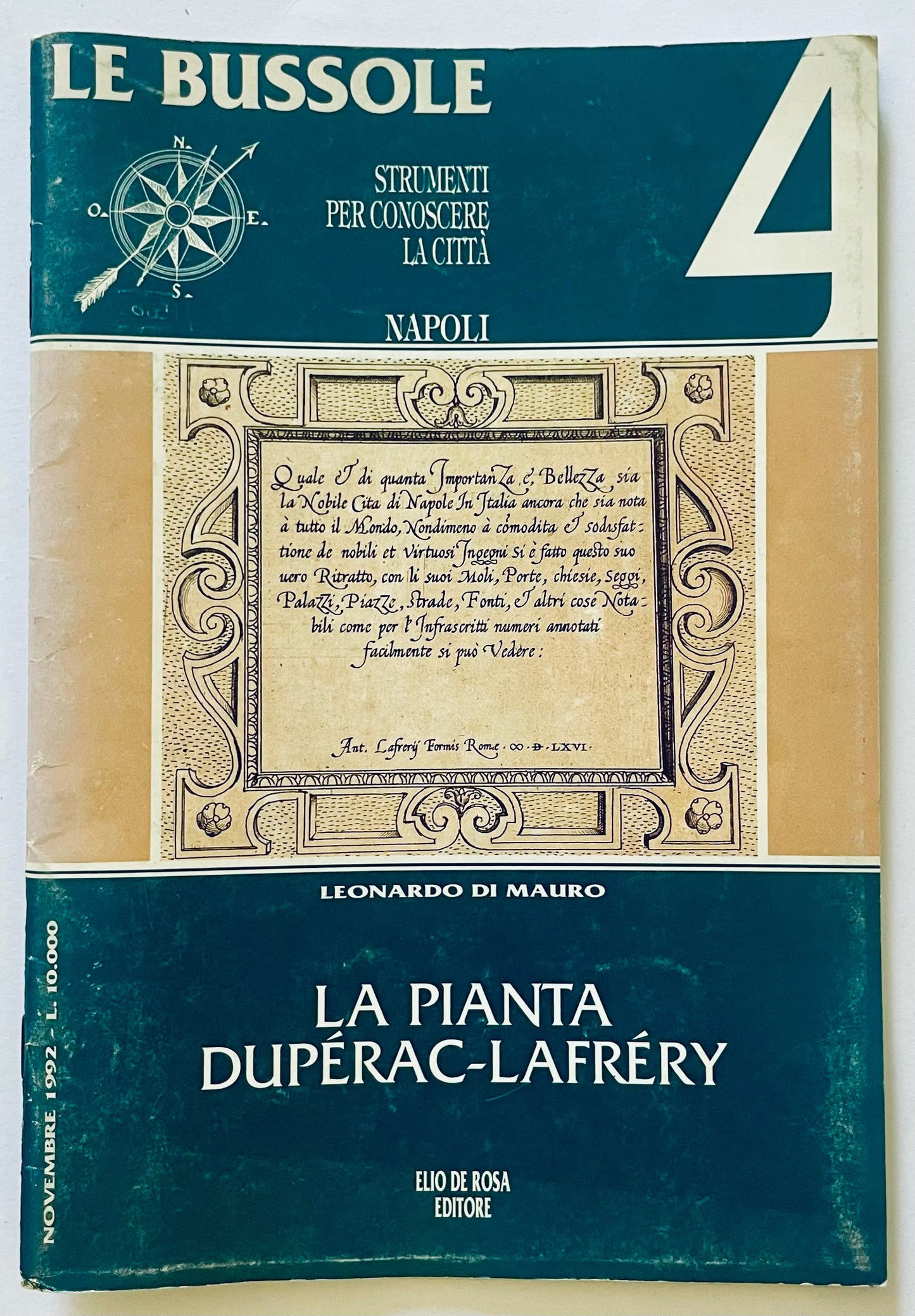 LA PIANTA DUPERAC-LAFRERY | N° 4 1992 |  LE BUSSOLE