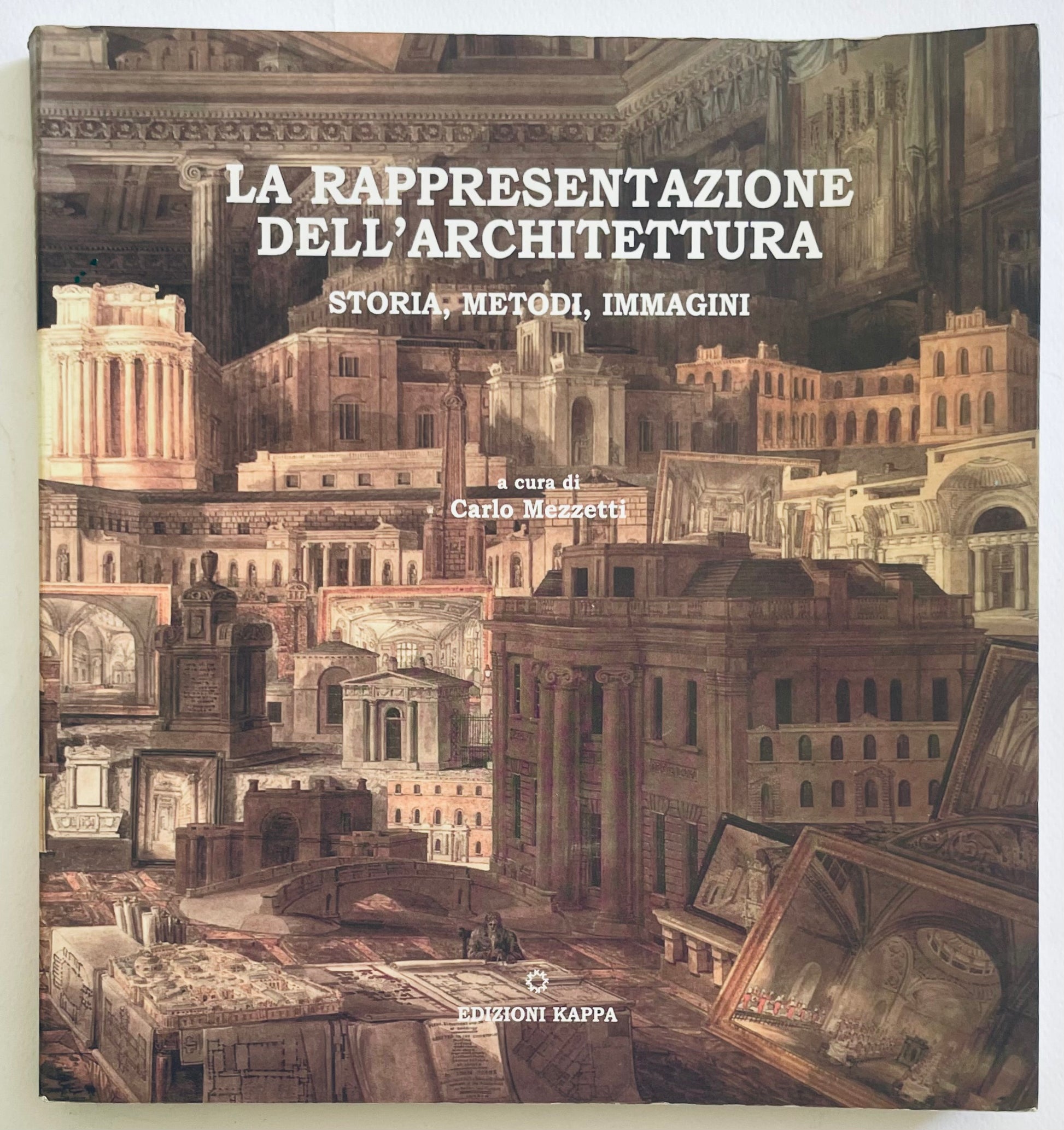 Libro "LA Rappresentazione dell'Architettura" di Carlo Mezzetti sulla storia e i metodi dell'architettura