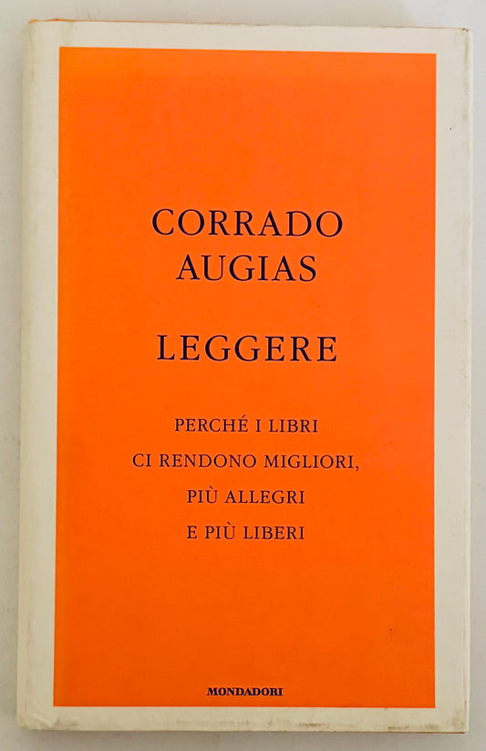 Leggere by Corrado Augias vintage Italian book on reading and self-improvement