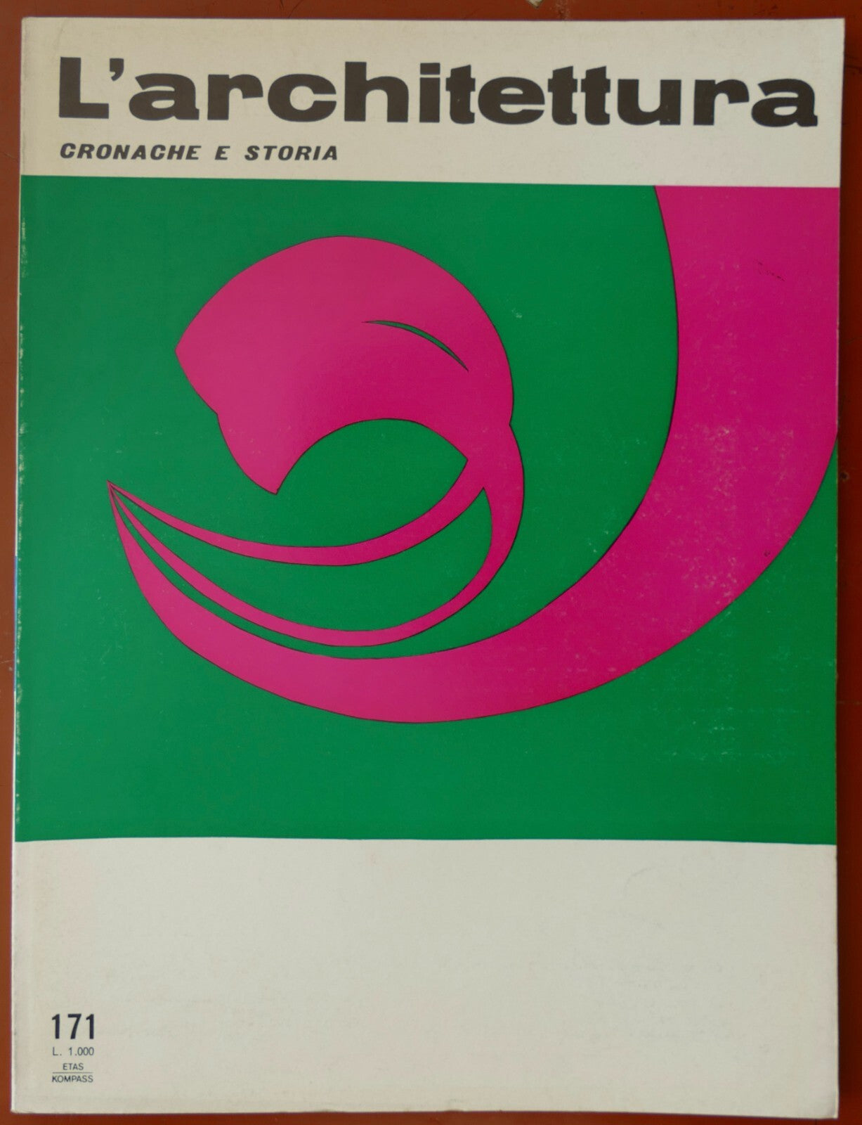 L'architettura Italian architecture magazine issue 171 vintage design and history publication