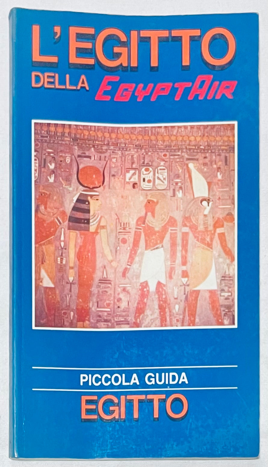 Guida di viaggio vintage illustrata L'Egitto di EgyptAir sull'Egitto 1986