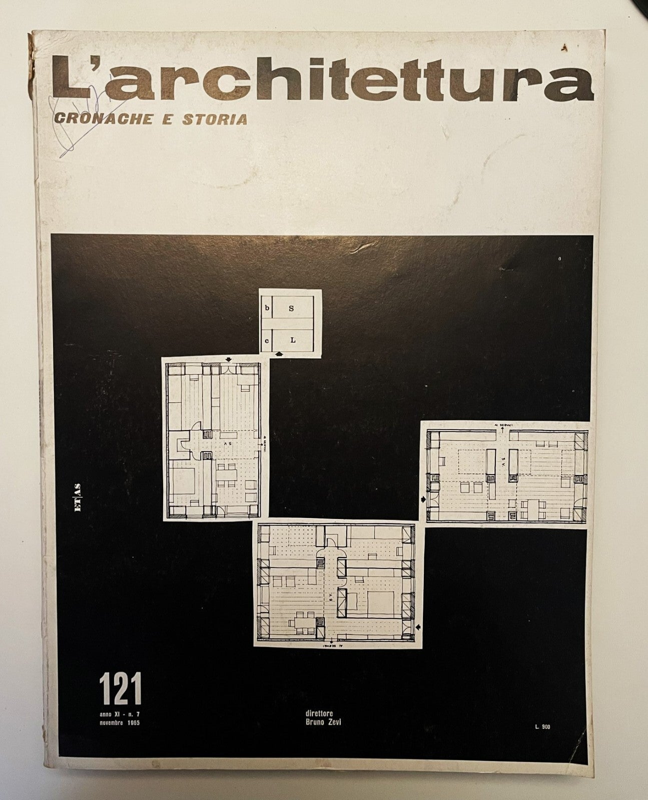 L'Architettura no 121 vintage Italian architecture magazine directed by Bruno Zevi from 1965