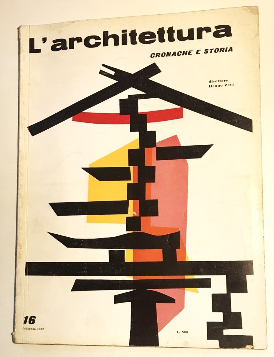 L'Architettura no 16 1957 vintage Italian architecture magazine directed by Bruno Zevi
