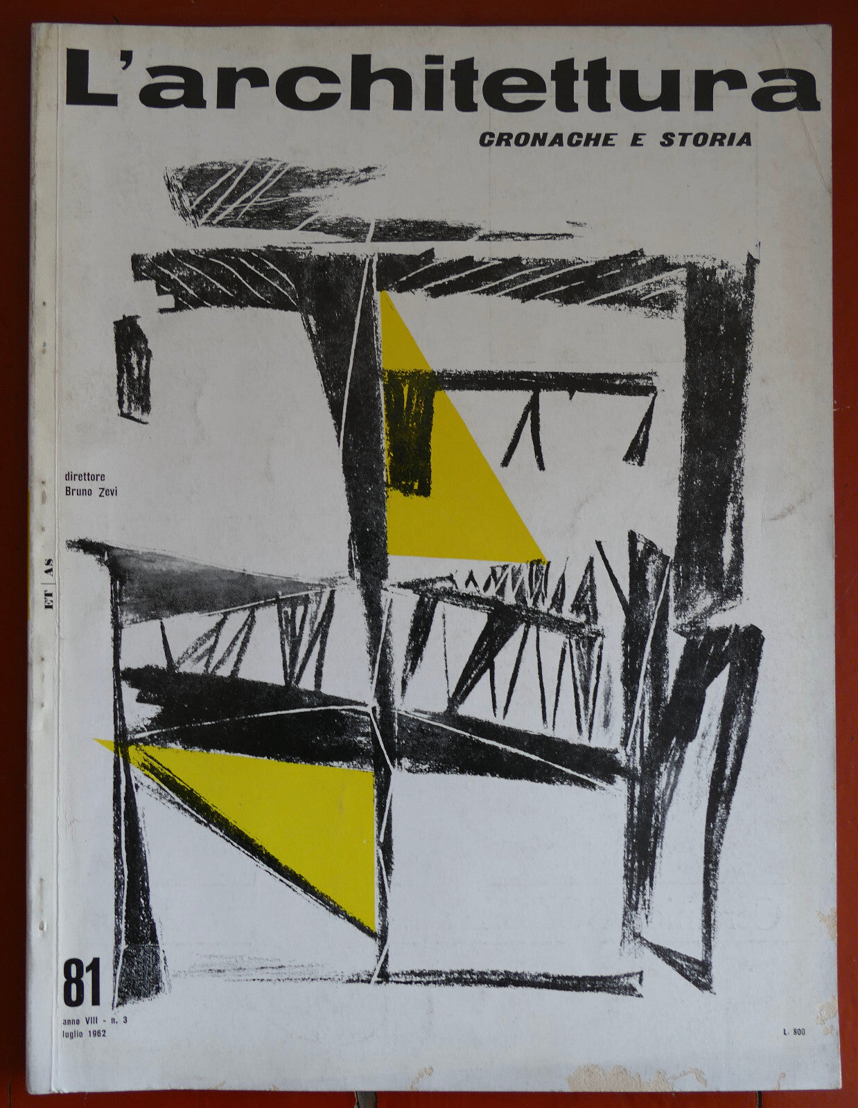 L'architettura no 81 1962 rivista italiana di architettura vintage diretta da Bruno Zevi