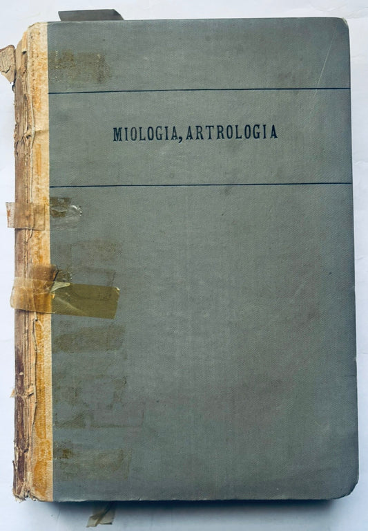 Vintage Miologia, Artrologia book volume I by L. Testut on muscle and joint anatomy