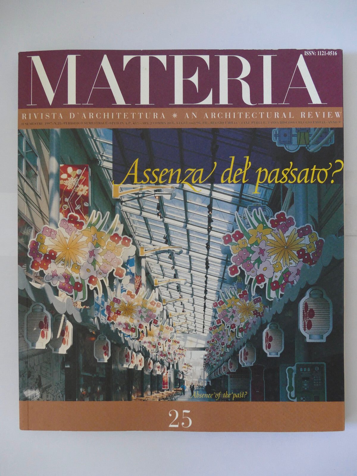 Materia n. 25 anno 1997 rivista di architettura italiana vintage recensione illustrata