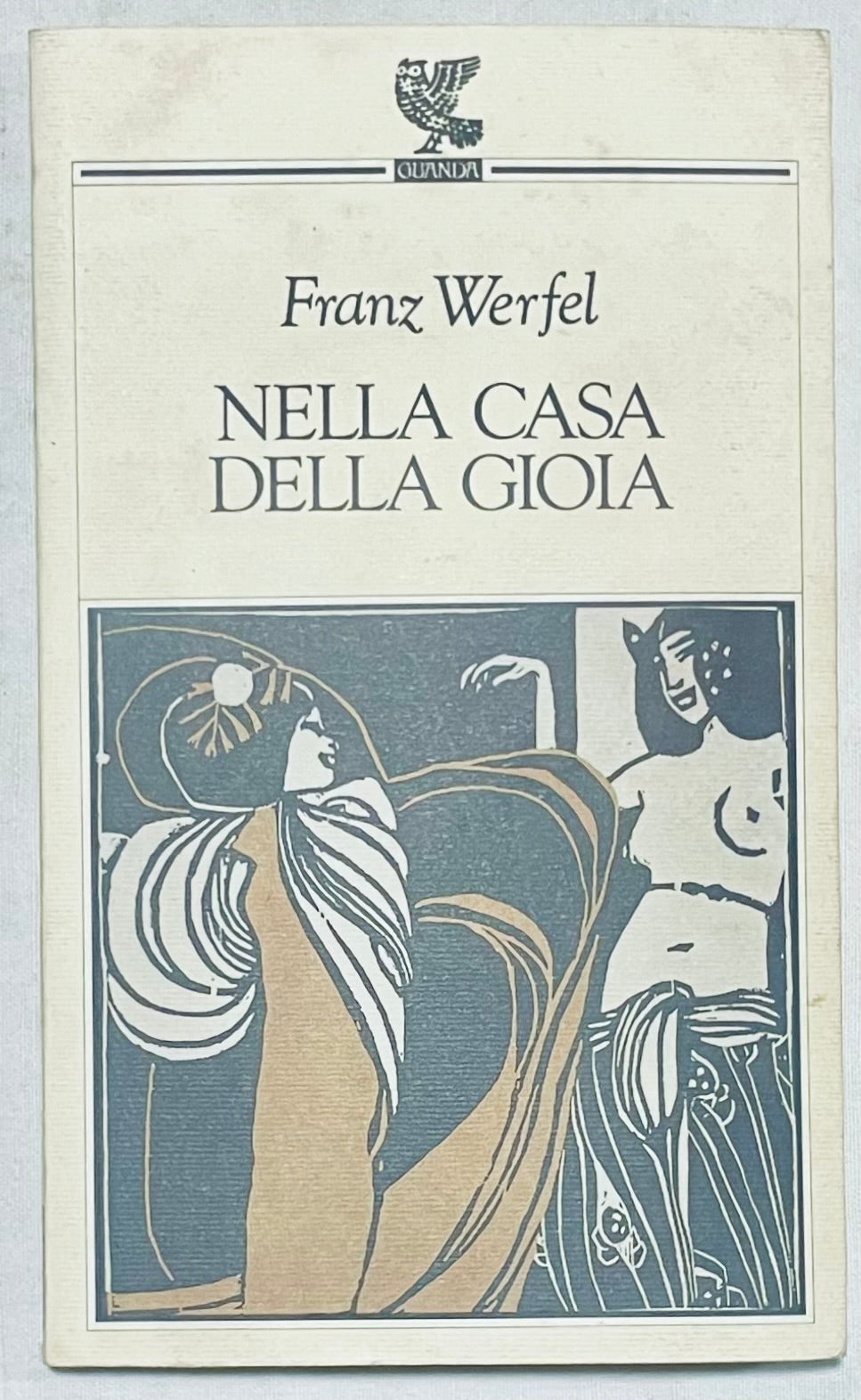 Nella Casa Della Gioia libro vintage di Franz Werfel con illustrazione artistica sulla copertina