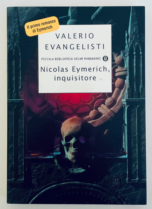 Nicolas Eymerich, inquisitore di Valerio Evangelisti copertina libro romanzo storico vintage
