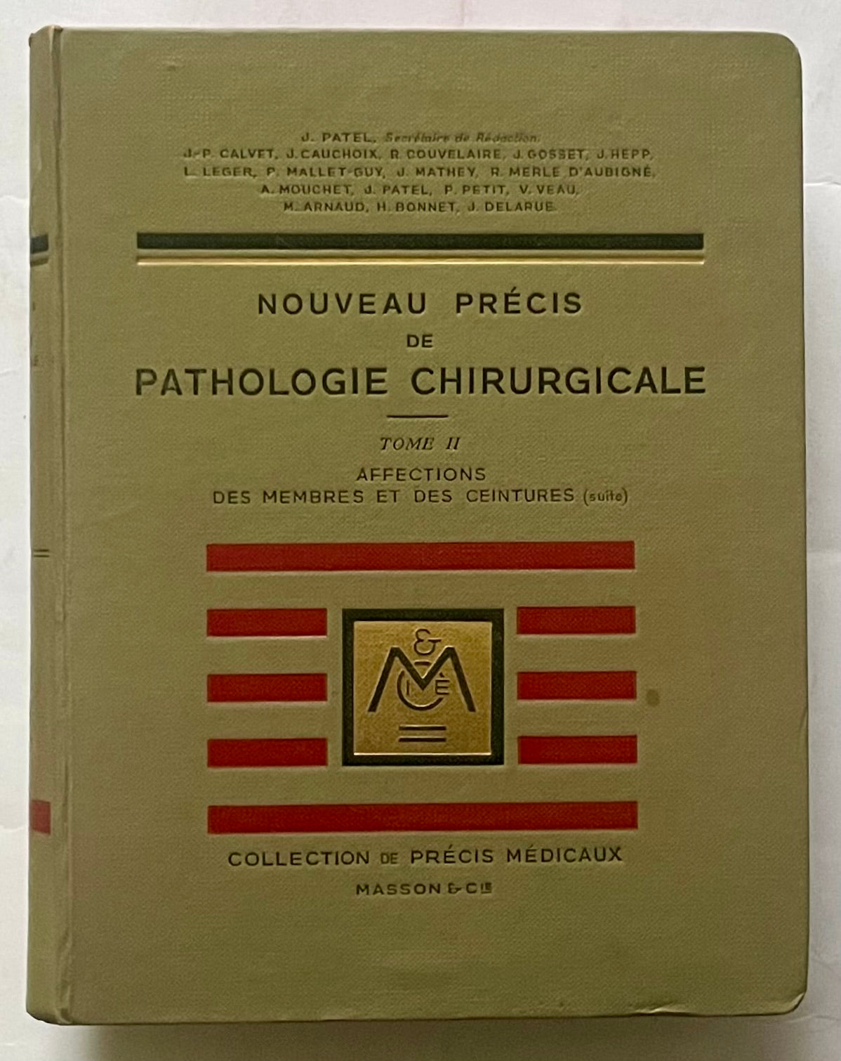 Libro medico vintage Nouveau Précis de Pathologie Chirurgicale Tome II sulla patologia chirurgica