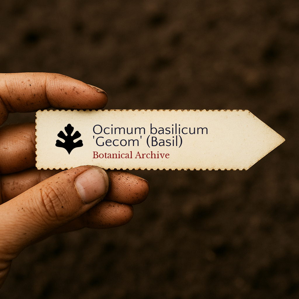 Ocimum basilicum 'Gecom' | Basil | 2000 SEEDS