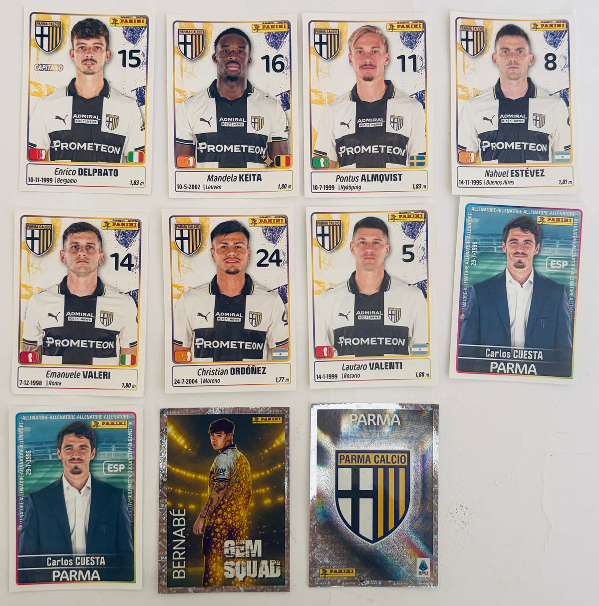 CALCIATORI PANINI 2025-2026 | PARMA | N 11