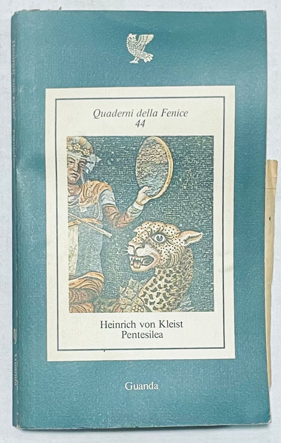 Pentesilea di Heinrich von Kleist libro letterario vintage con copertina con opera d'arte classica
