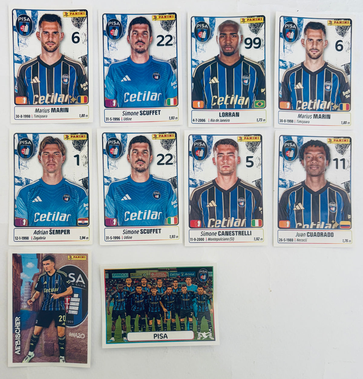 CALCIATORI PANINI 2025-2026 | PISA | N 10