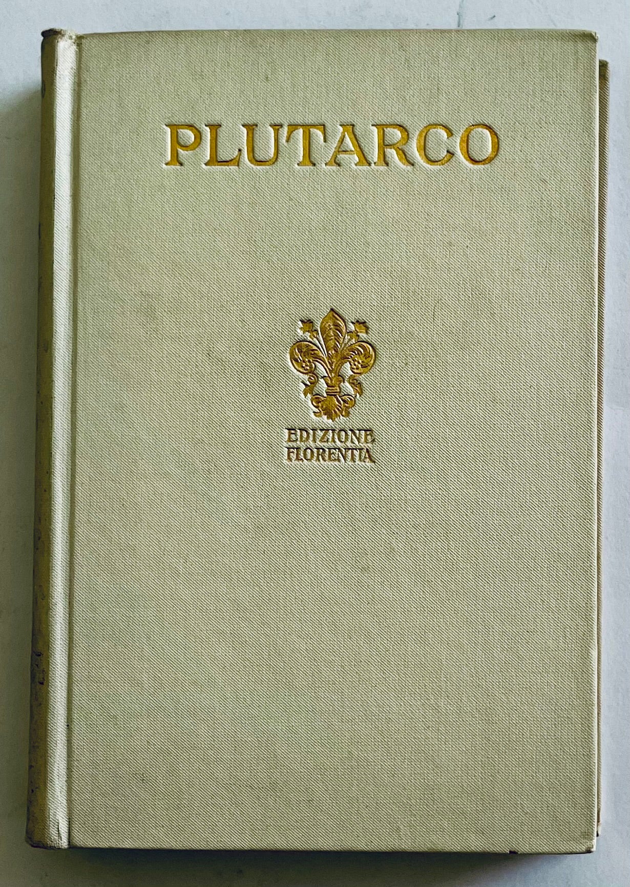 Libro rilegato vintage Plutarco Edizione Florentia 1931 prima edizione collezione