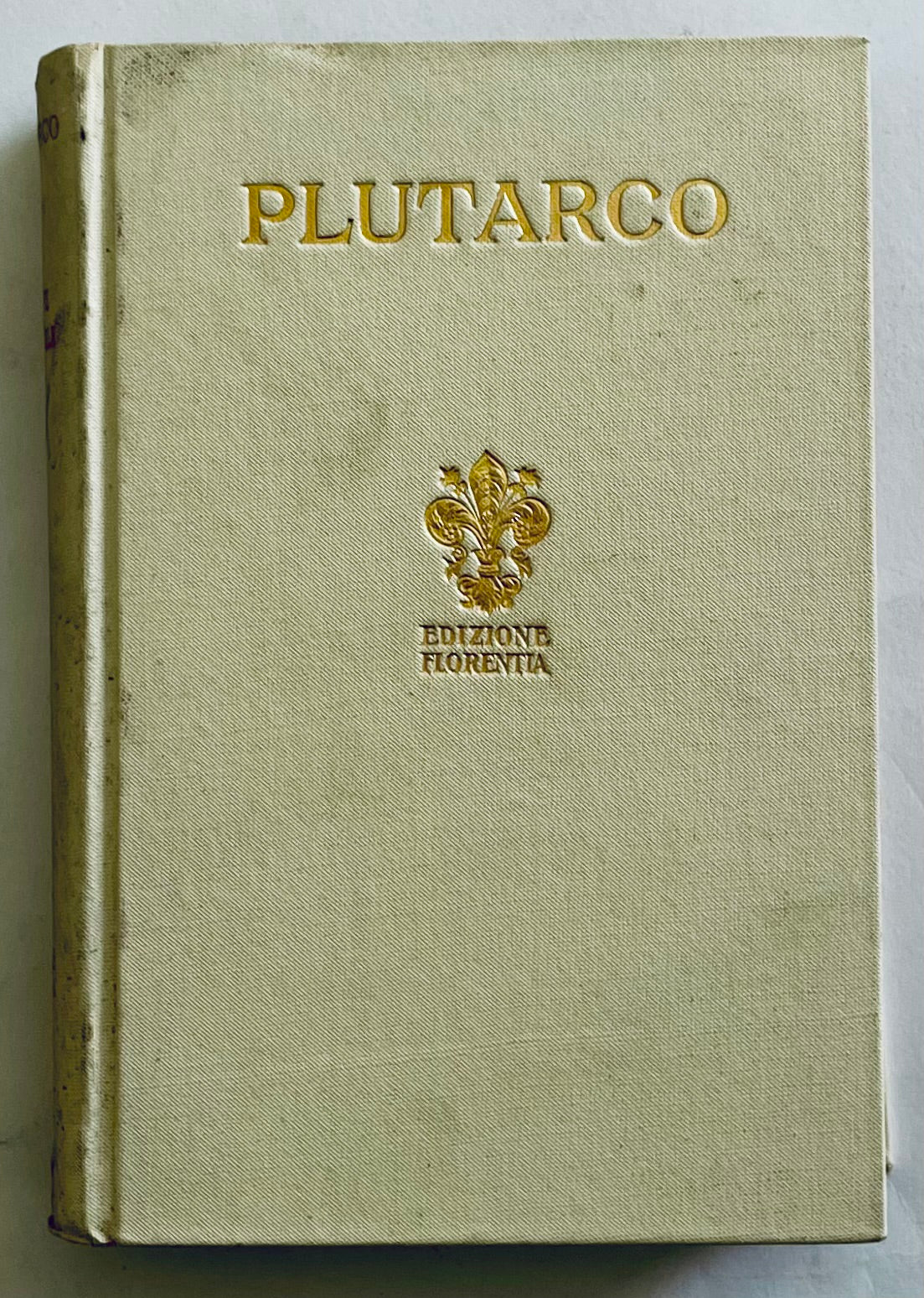 Libro rilegato vintage Plutarco Volumi I-IV 1931 Edizione Florentia Salani
