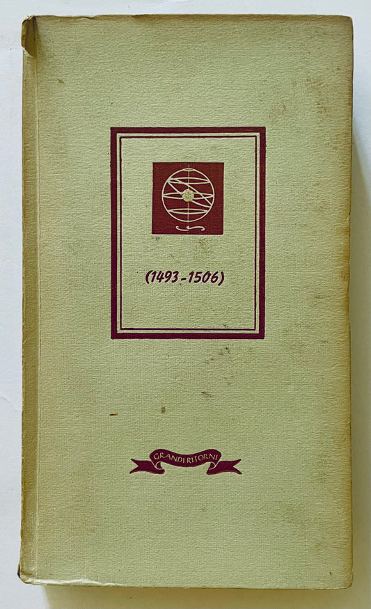 RELAZIONI DI VIAGGIO E LETTERE DI CRISTOFORO COLOMBO | 1941 | R. CADDEO