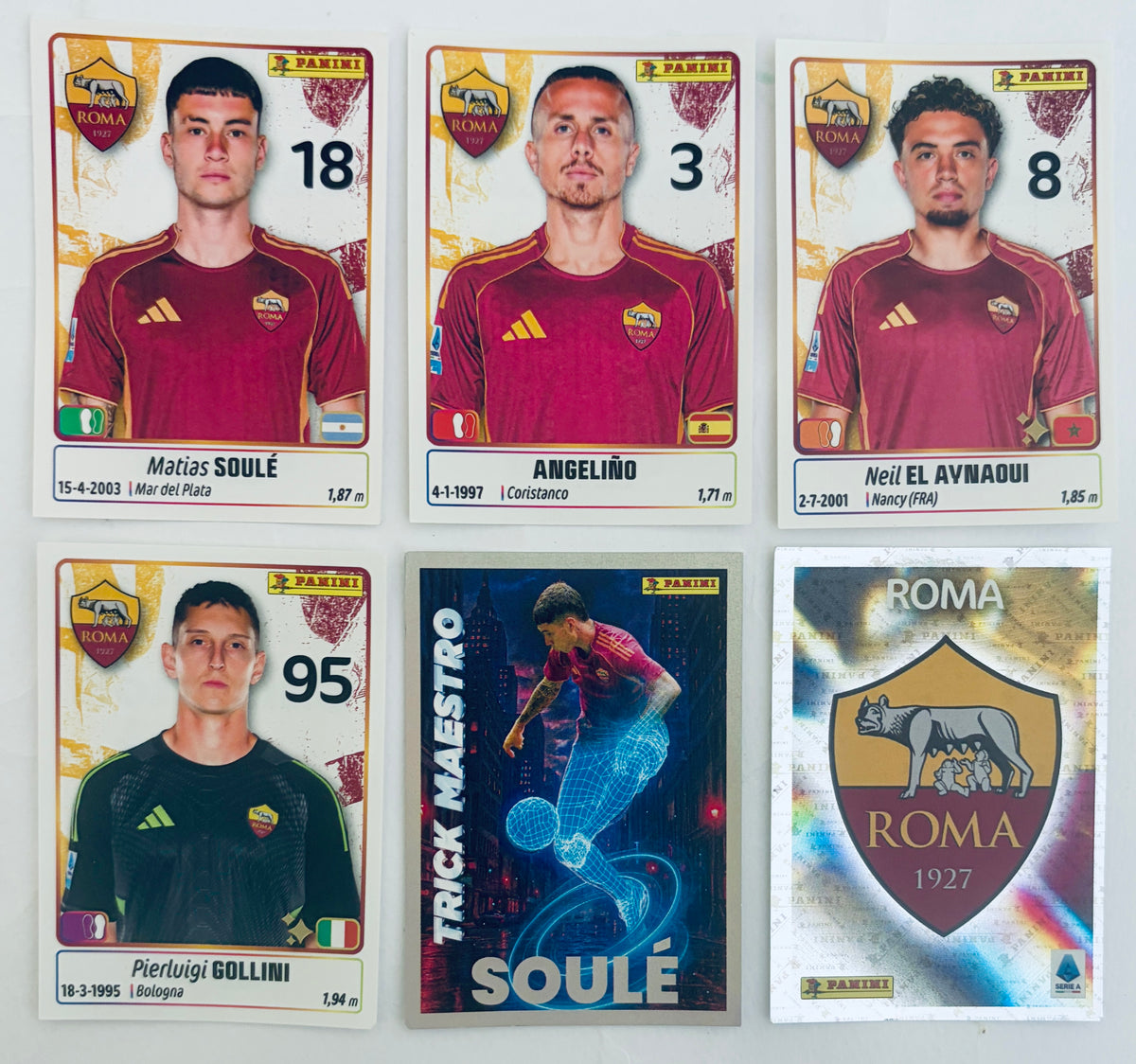 CALCIATORI PANINI 2025-2026 | ROMA | N 6