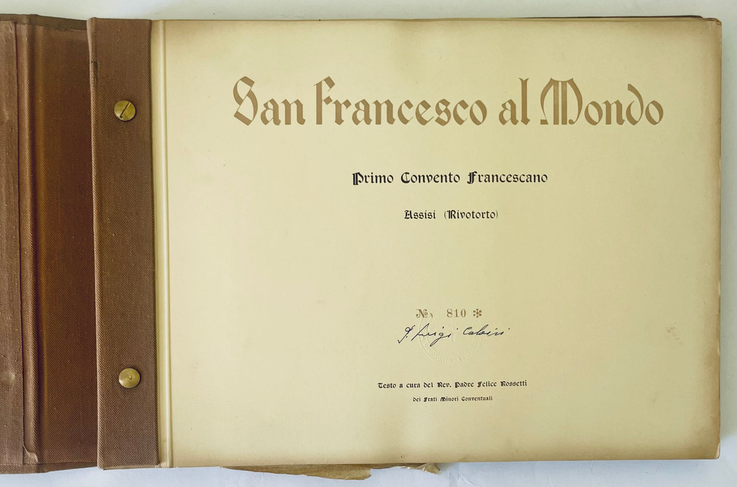 SAN FRANCESCO AL MONDO | 1954 ED. NUM. no 810 | REV. PADRE F. ROSSETTI