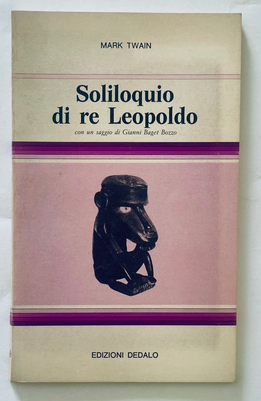 Soliloquio di re Leopoldo libro vintage di Mark Twain con saggio di Gianni Baget Bozzo